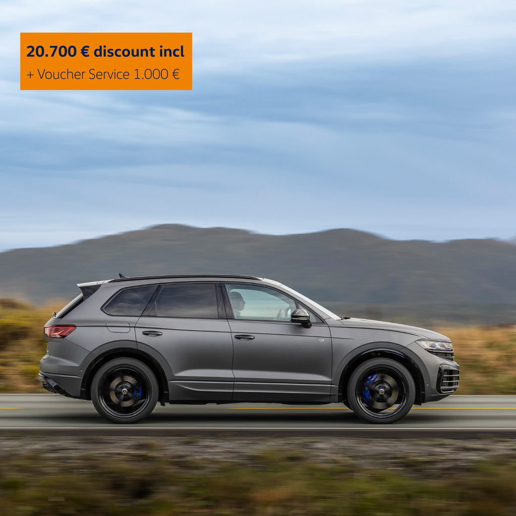 Touareg R-Line V6 TDI acum de la: 78.240 € (TVA inclus)