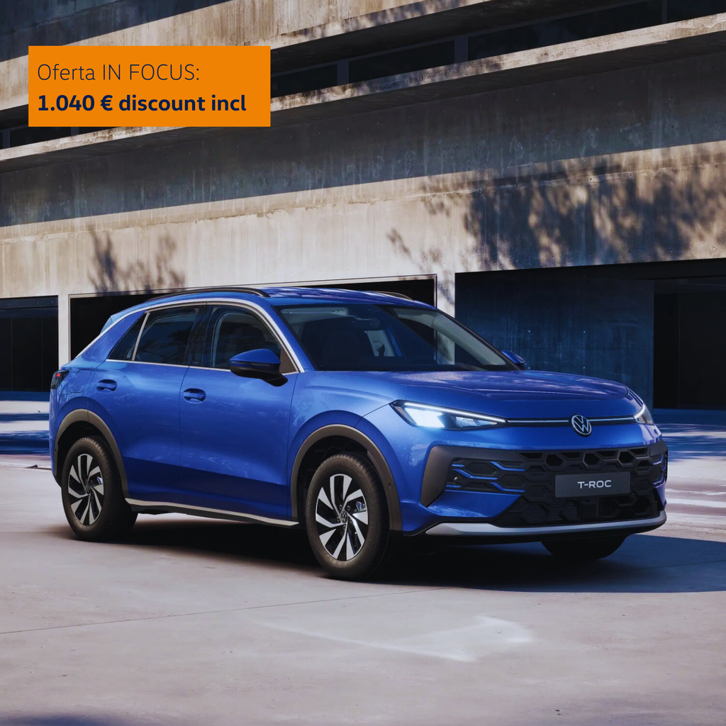 Noul T-Roc Life 1.5 eTSI DSG acum de la: 33.680 € (tva inclus)